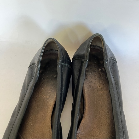 AGL ATTILIO GIUSTO LEUMBRUNI Black Cap Toe Ballet Flats - Picture 5 of 6